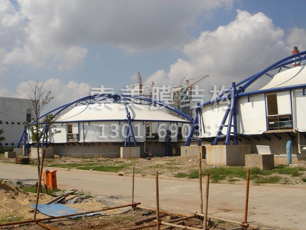 膜结构污水池加盖